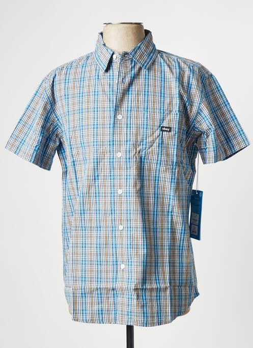 Chemise manches courtes bleu OBEY pour homme