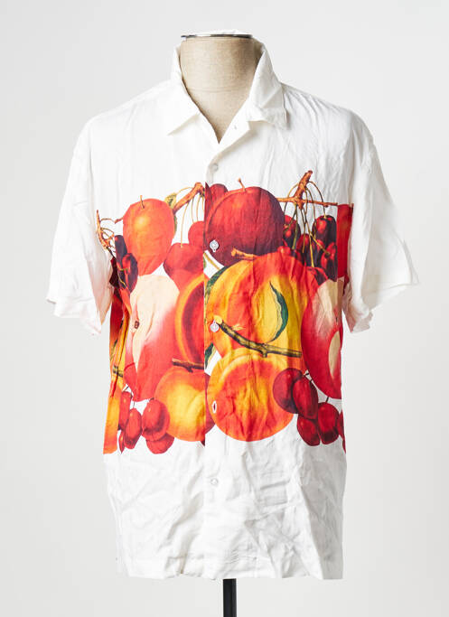 Chemise manches courtes orange OBEY pour homme