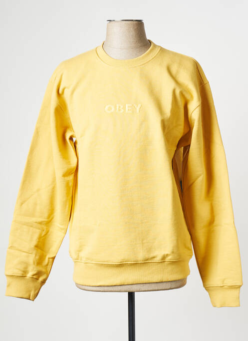 Sweat-shirt orange OBEY pour homme