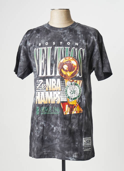 T-shirt noir MITCHELL AND NESS pour homme