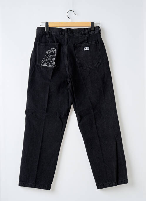 Jeans coupe droite noir OBEY pour homme