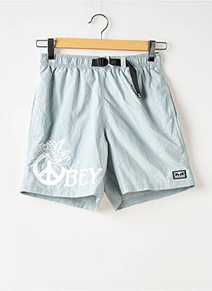 Short bleu OBEY pour homme