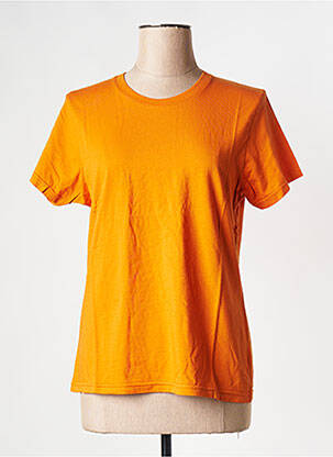 T-shirt col rond orange COLORFUL STANDARD femme
