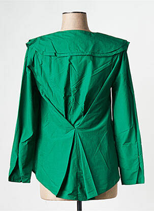 Top col v vert THE KORNER femme