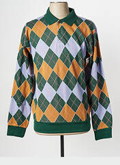 Polo vert OBEY pour homme seconde vue