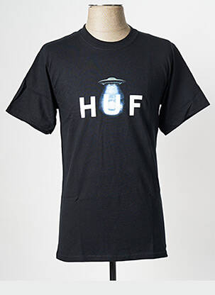 T-shirt noir HUF unisexe