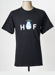 T-shirt noir HUF pour unisexe seconde vue