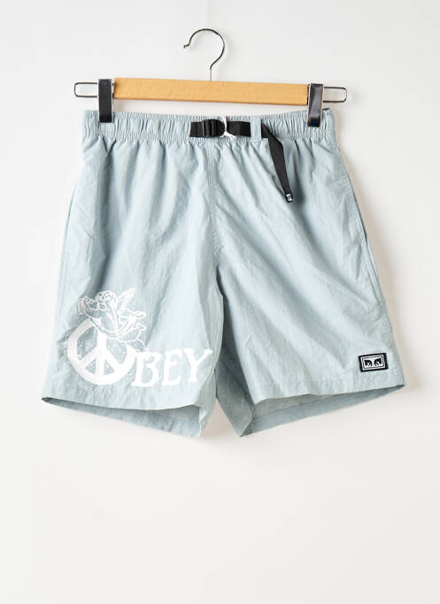 Short bleu OBEY pour homme