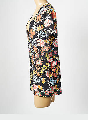 Combishort col v noir ROXY femme