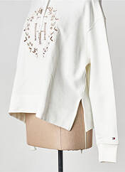 Sweat-shirt à capuche blanc TOMMY HILFIGER pour femme seconde vue
