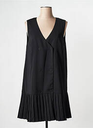 Robe courte col v noir Y.A.S femme