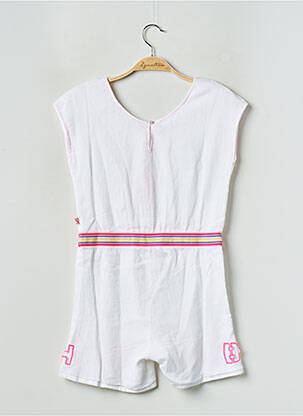 Combishort col rond blanc BILLIEBLUSH fille