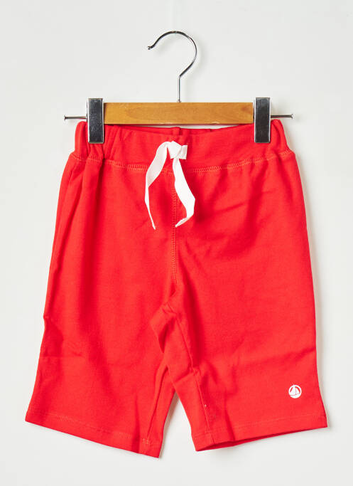 Bermuda rouge PETIT BATEAU pour garçon