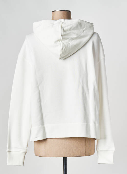 Sweat-shirt à capuche blanc TOMMY HILFIGER femme
