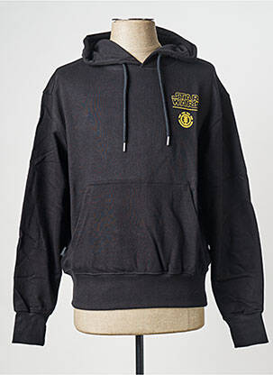 Sweat-shirt à capuche col rond noir ELEMENT homme