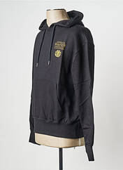 Sweat-shirt à capuche noir ELEMENT pour homme seconde vue