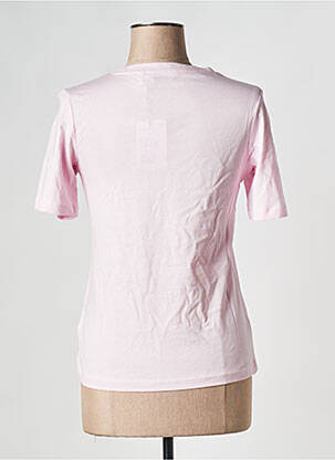 T-shirt col rond rose B.YOUNG femme