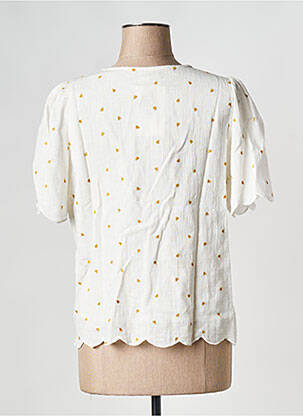 Top col v blanc ATELIER REVE femme