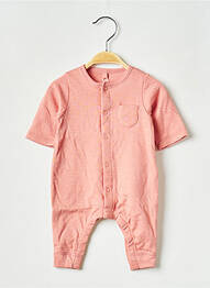 Combi-pantalon col rond rose PETIT BATEAU fille