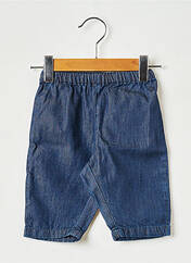 Jeans coupe droite bleu PETIT BATEAU pour fille seconde vue