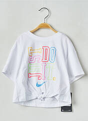 T-shirt blanc NIKE pour fille seconde vue