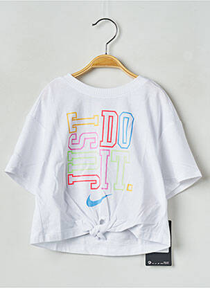 T-shirt blanc NIKE pour fille
