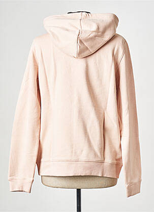 Sweat-shirt à capuche col rond rose CALVIN KLEIN femme