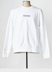 Sweat-shirt blanc CALVIN KLEIN pour homme seconde vue