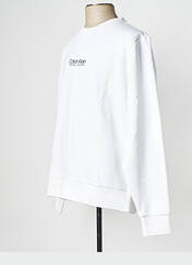 Sweat-shirt blanc CALVIN KLEIN pour homme seconde vue