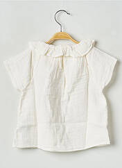 Top blanc PETIT BATEAU pour fille seconde vue