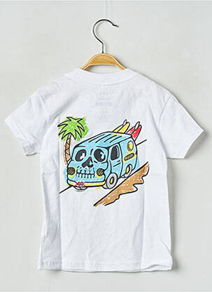 T-shirt col rond blanc VANS garçon