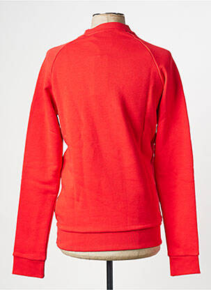 Sweat-shirt col rond rouge ADIDAS homme