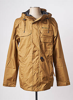 Imperméable col col montant marron COLUMBIA homme