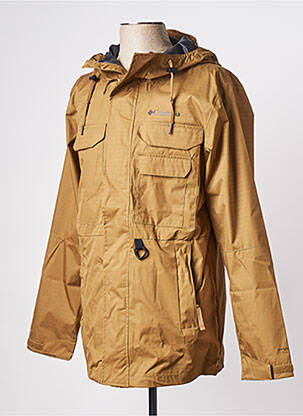 Imperméable col col montant marron COLUMBIA homme
