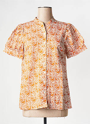 Chemisier marron LA FEE MARABOUTEE femme