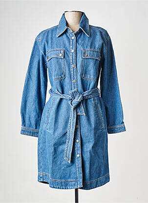 Robe courte col v bleu I.CODE (By IKKS) femme