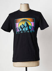 T-shirt noir ELEMENT pour homme seconde vue