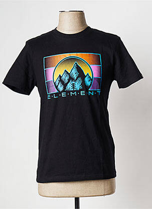 T-shirt noir ELEMENT pour homme