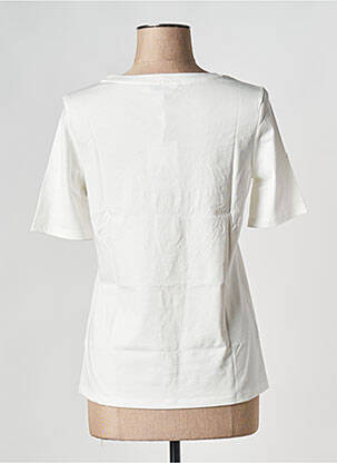 T-shirt col rond blanc TOMMY HILFIGER femme