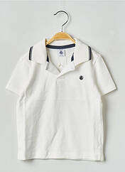 Polo blanc PETIT BATEAU pour garçon seconde vue