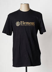 T-shirt noir ELEMENT pour homme seconde vue