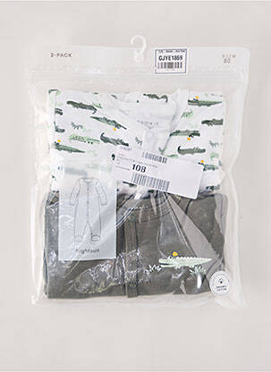 Pyjama vert NAME IT pour garçon