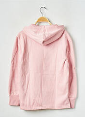 Sweat-shirt à capuche rose ADIDAS pour fille seconde vue