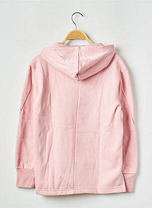 Sweat-shirt à capuche col rond rose ADIDAS fille
