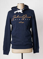 Sweat-shirt à capuche bleu JACK & JONES pour homme seconde vue