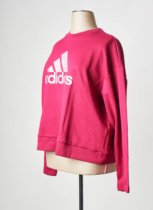 Sweat-shirt rouge ADIDAS pour femme