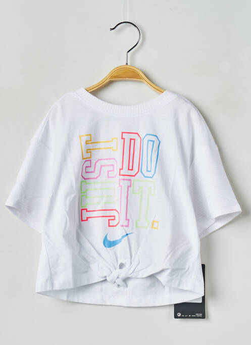 T-shirt blanc NIKE pour fille