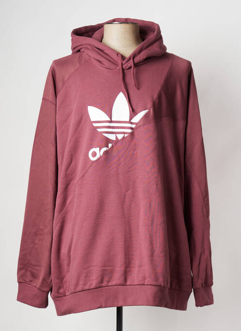 Sweat-shirt à capuche rouge ADIDAS pour homme