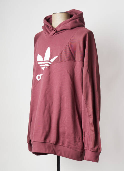 Sweat-shirt à capuche rouge ADIDAS pour homme