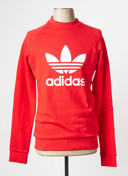 Sweat-shirt rouge ADIDAS pour homme